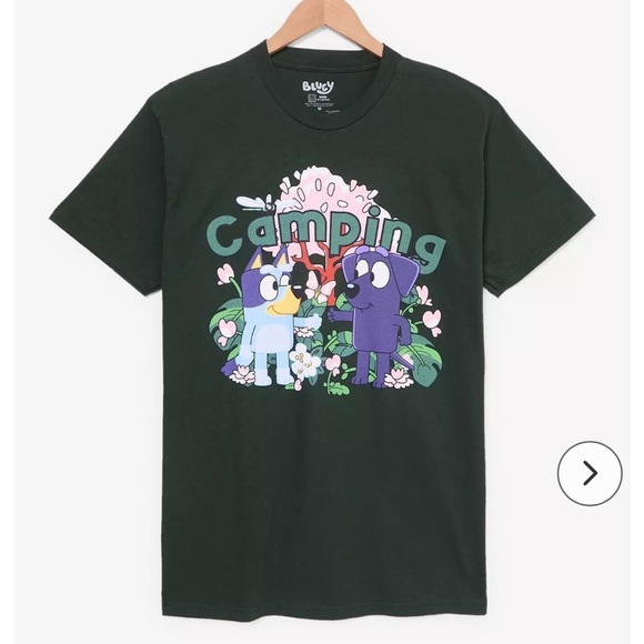 Bluey Other - Blue Camping T-Shirt New With Tags